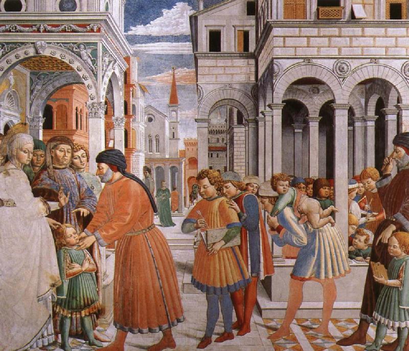 Benozzo Gozzoli Scenes From the Life of St.Augustine Norge oil painting art